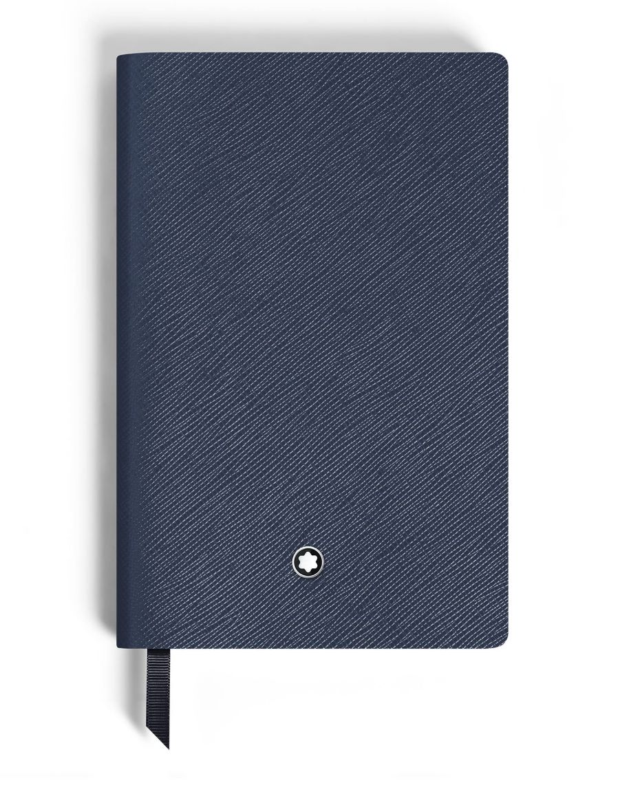 Montblanc Saffiano Deri Mavi Küçük Boy Defter 134723