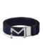 Montblanc Meisterstück Tokalı Mavi - Siyah 35 mm Çift Taraflı Deri Kemer 221094