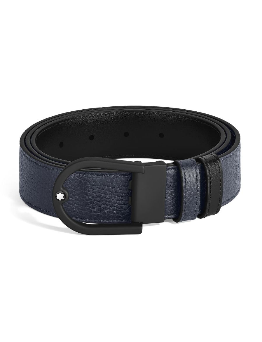 Montblanc At Nalı Tokalı 35 mm Çift Taraflı Deri Kemer 222413