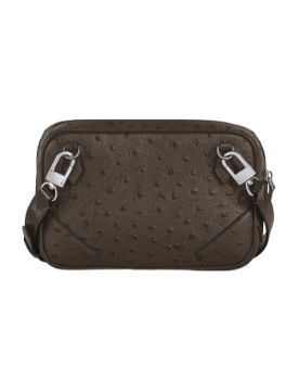 Montblanc Devekuşu Derisi Desenli Mini Çapraz Çanta 220469