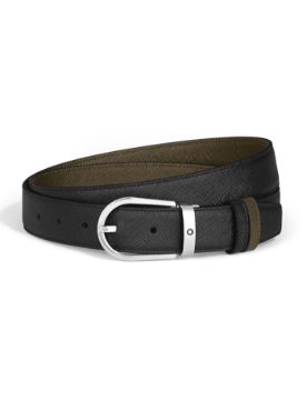 Montblanc Sartorial At Nalı Tokalı Deri 30 mm Çift Taraflı Kemer 222141