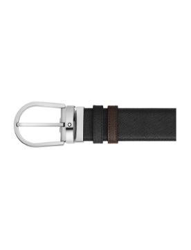 Montblanc Sartorial At Nalı Tokalı Deri 35 mm Çift Taraflı Kemer 222145
