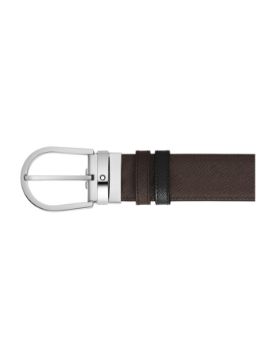 Montblanc Sartorial At Nalı Tokalı Deri 35 mm Çift Taraflı Kemer 222145