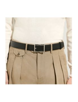 Montblanc Sartorial Deri Dikdörtgen Tokalı 35 mm Çift Taraflı Kemer 222195