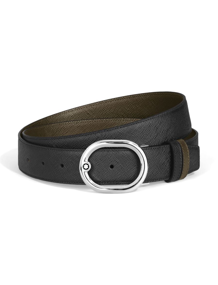 Montblanc L'Ovale Sartorial Deri 35 mm Çift Taraflı kemer 222237