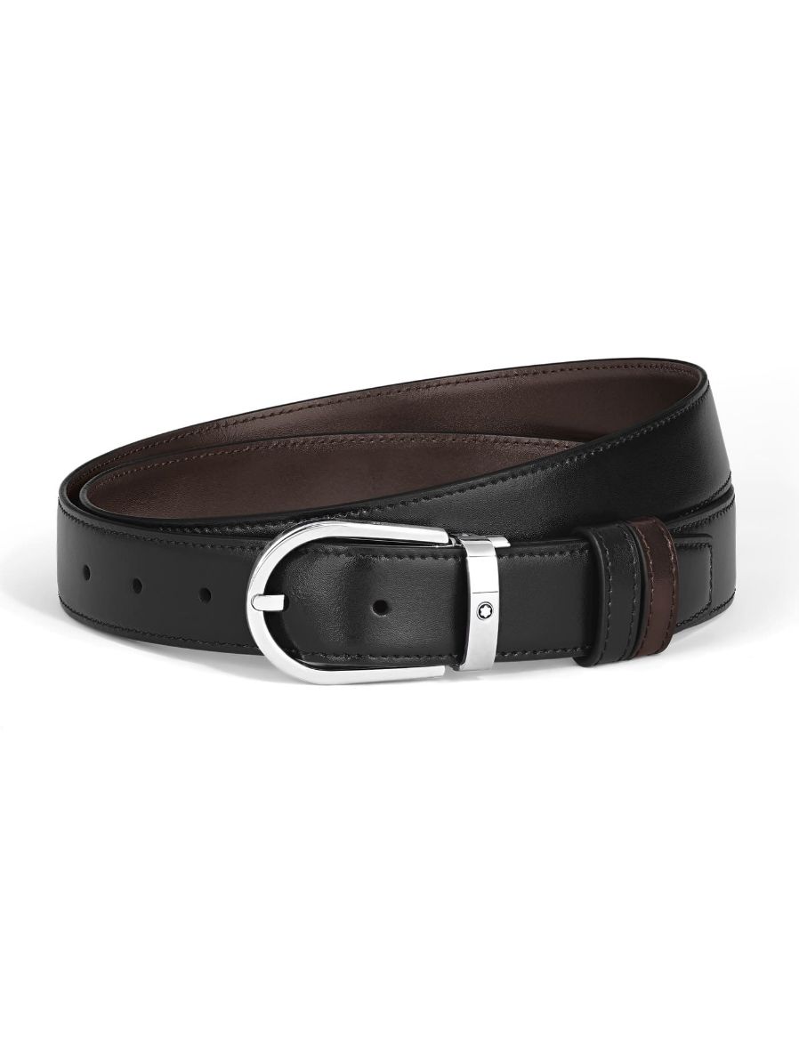 Montblanc Meisterstück At Nalı Tokalı Deri 30 mm Çift Taraflı Kemer 222371