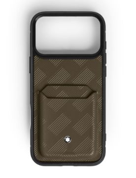 Montblanc Extreme Deri 2 Bölmeli 17 Pro Max Iphone Telefon Kılıfı 221668