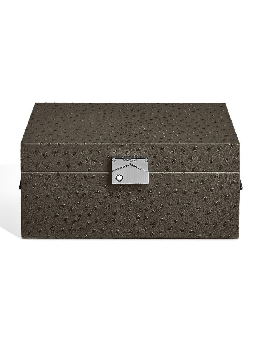 Montblanc Devekuşu Kabartmalı Deri Saat Koleksiyon Kutusu 136554